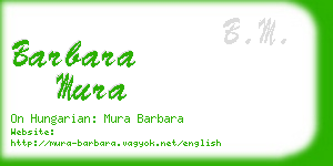 barbara mura business card